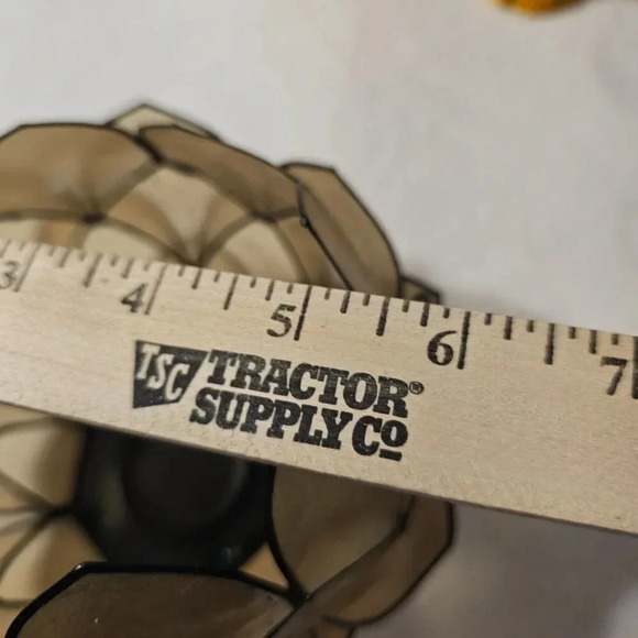 Capiz Shell Opening Lotus Flower Tealight Candle Holder Smokey Brown - Picture 12 of 13